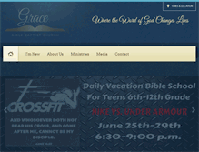 Tablet Screenshot of gracebiblebaptist.org